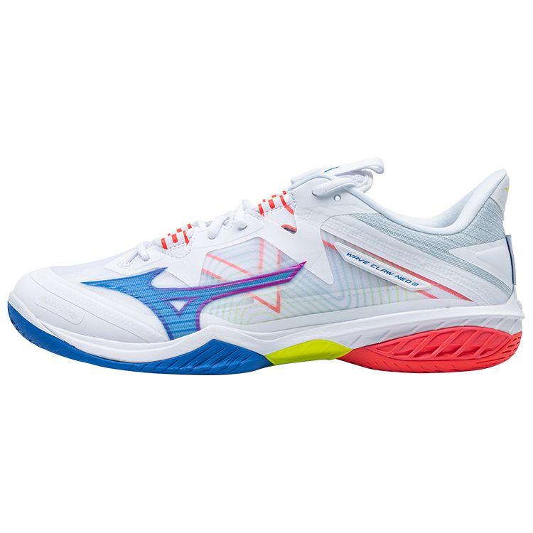 Mizuno Wave Claw Neo 2 Low Top Durable Non-Slip Badminton Shoes Unisex Shoes Red Blue 71GA227013