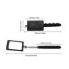 Telescoping Flexible Head Inspection Mirror Car Bottom With Light Adjustable Detection Mirror Magnification Inspection Mirror