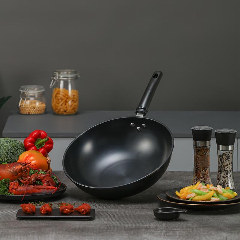 Zhang Xiaoquan Dongpo Family Black Gold Iron Wok 32cm