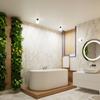 Modern Ceiling Spot Ultramarine Ribbed Body Glass White Ball For Bathroom Hallway 1Xg9 8W Ip44 Halo Sollux Lighting