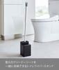 Yamazaki Tower Toilet Wiper Stand with Cleaner Sheet W11 X D12 X for Toilet and Floor Wiper Model 6061 Storage, Black, Approx. H17cm, Storage,