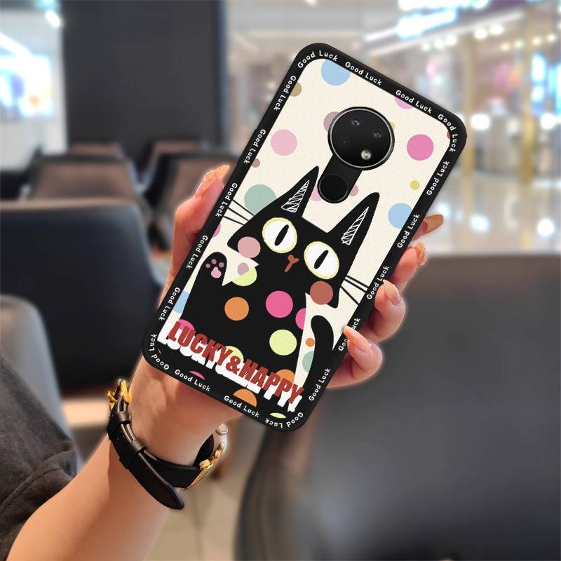 Dirt-resistant Durable Phone Case For Nokia 6.2/7.2 Silicone Anti-knock Graffiti Anti-dust Cartoon Phone Pouch Soft Case