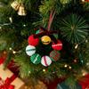 Santa Knitted Wreath Handcrafted Christmas Hanging Decoration For Home Festival Party