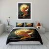 Winged horse, rose, moon. Bedding sets Duvet cover sets Duvet covers Pillowcases(1 * Duvet Cover 2 * Pillowcases, without duvet insert)
