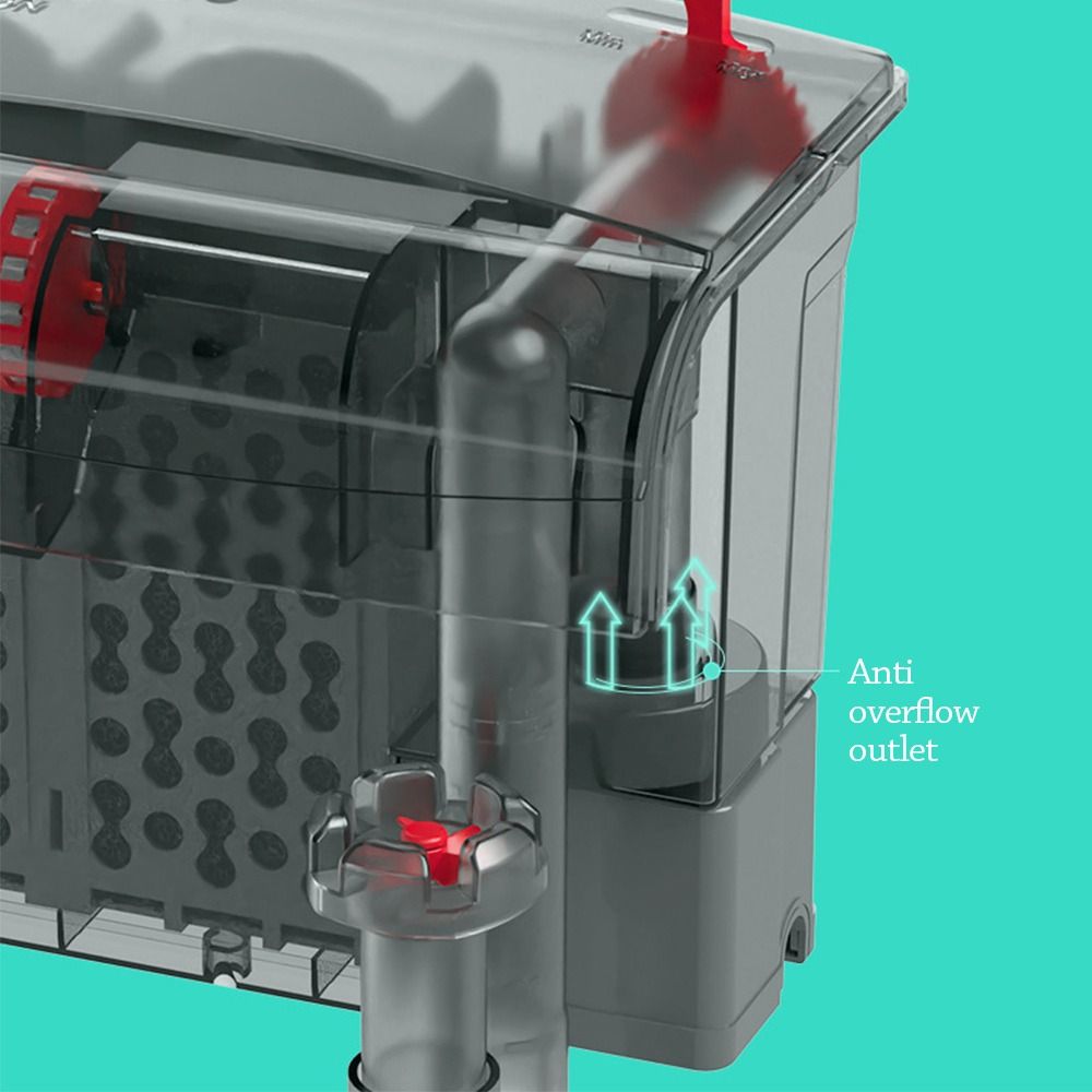 waterfall Fish tank filter wall-mounted Built-in Circulating Water Purifier With Water Pump Circulating Clean water cycle