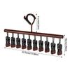10 Clips Clothes Drying Rack Anti-Slip Windproof Hanging Rack Non-marking Rotatable Clothes Hanger Student Dormitory