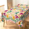 Mexican Day of The Dead Fiesta Waterproof Tablecloth Holiday Party Decor Reusable Farmhouse Kitchen Dining Tablecloth Home Decor