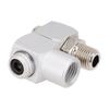 1pc 12.5mm Swivel Air Connector Swivel Air Hose Connector Adapter Pneumatic Aluminum Alloy Tool Used For Compressor Car