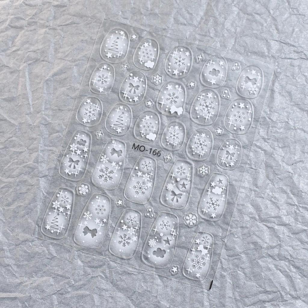 Japanese Airbrush Snowflake Nail Art Hollow Stickers