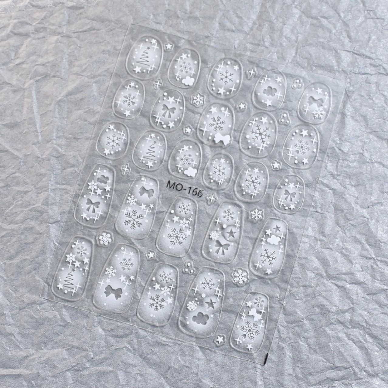 

Японские аэрографические наклейки-трафареты для нейл-арта Снежинки