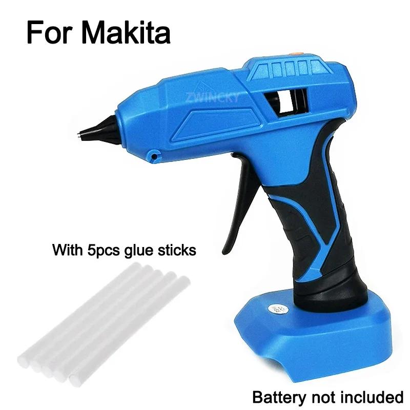 Electric Hot Melt Glue Gun Glue Stick For Dewalt For Makita/Milwaukee 18V Lithium Battery 7/11mm Glue Stick DIY Tool Repair Tool