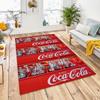 Red Black Splash Coca Cola Logo Non Slip Floor Rug Retro Vintage Drink Brand Washable Indoor Living Room Bedroom Decor Area Carpet