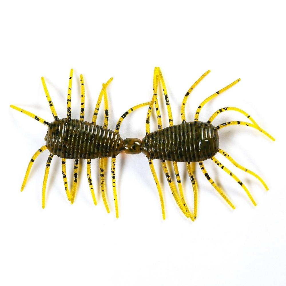 8pcs Silicone Material Fishing Artificial Lures 51mm Length Silicone Baits  For Pike Fishing