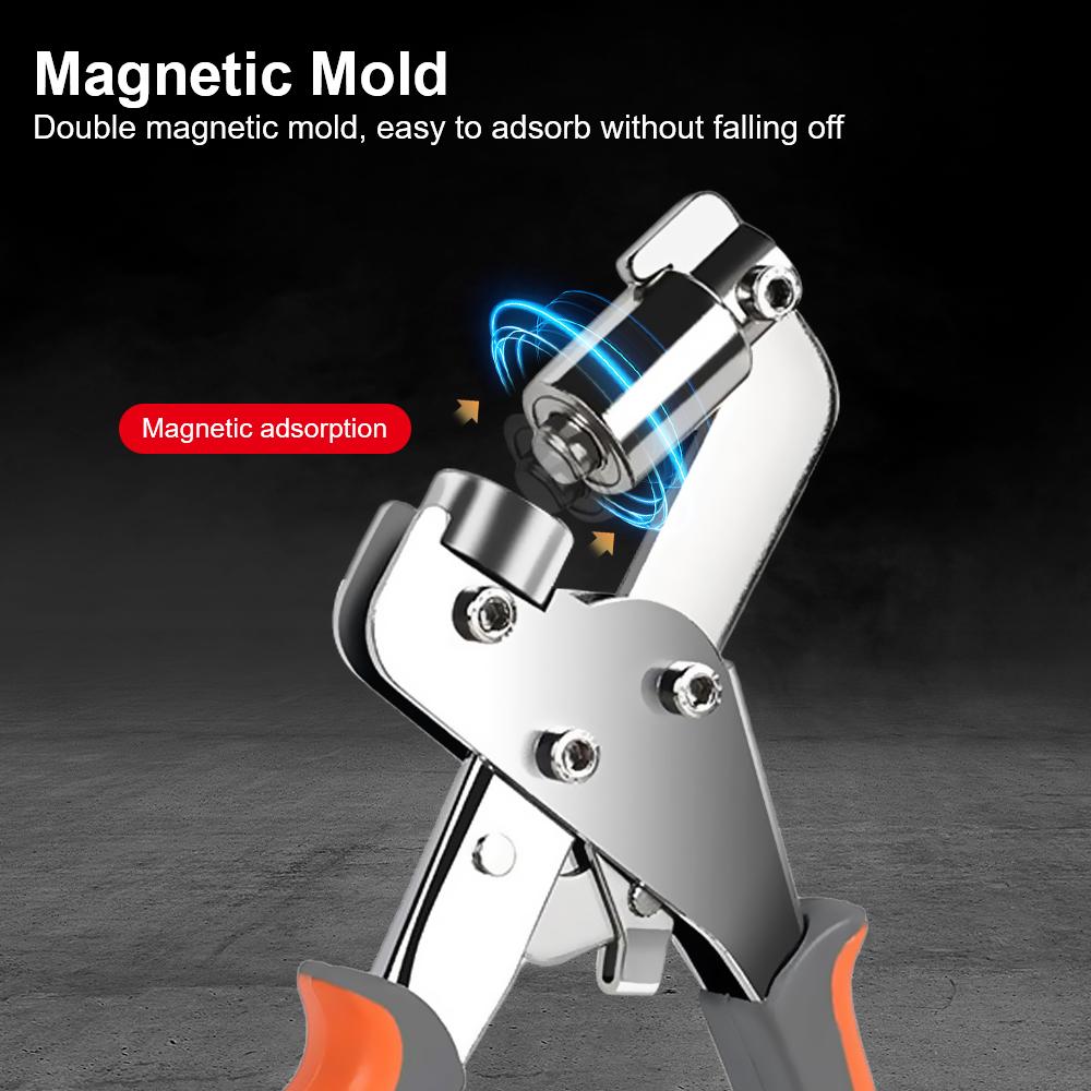 Eyelet Installation Tool Metal Air Hole Rivet Plier 3/8 Inch 10mm Grommet Eyelet Plier Kit Handheld Hole Punch