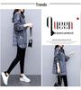 6535 Cotton Women's Fake Two-Piece Hooded Sweatshirt, Korean Style, Loose Fit, Spring/Autumn 2022 Trend.