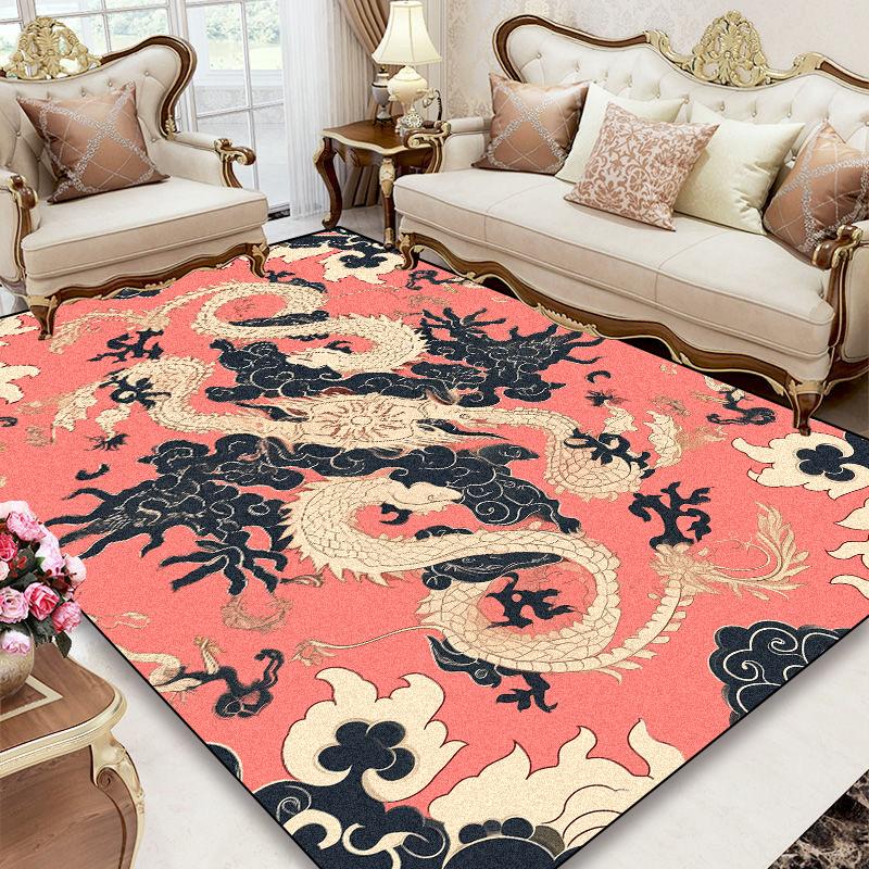 Living Room European Style Carpets Large Area Sofa Area Rugs for Bedroom Decoration Cloakroom Floor Mat Non-slip Entrance Carpet