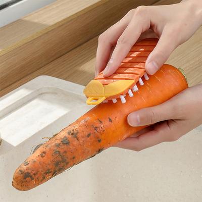 Taşınabilir Tencere Fırçası Faydalı PP Malzeme Ev Aksesuarı Esnek Sebze Temizleme