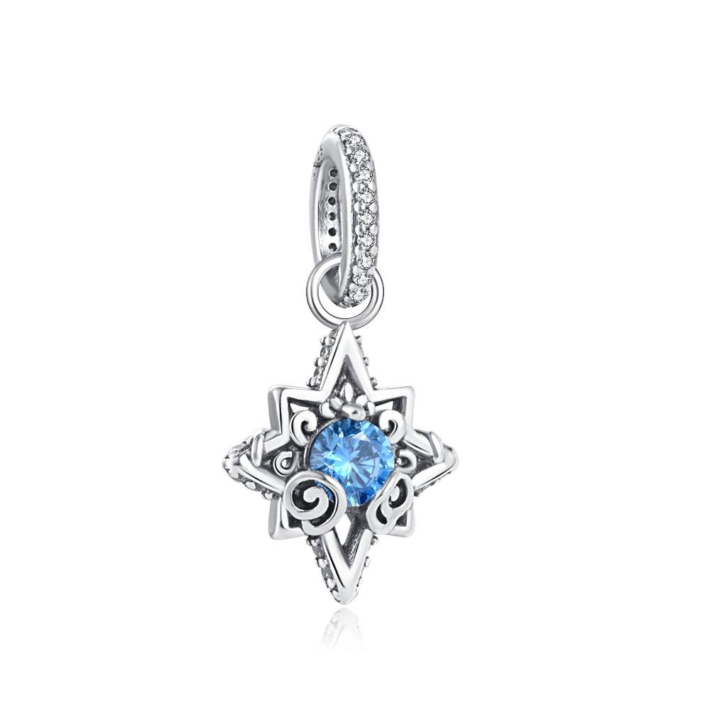 New Blue Pentagram,Butterfly Bead Turtle,Fish Pendant Suitable for European Original Bracelet DIY Exquisite Jewelry