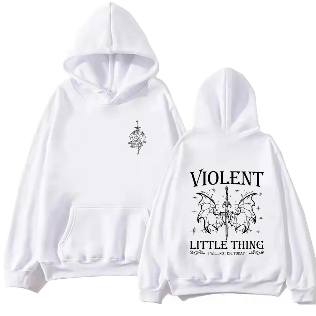 Violent Little Thing  Hoodie Tops Fourth Wing Fan Gift Sweatshirt Dragon Rider Long Sleeve Regular Spring and Summer