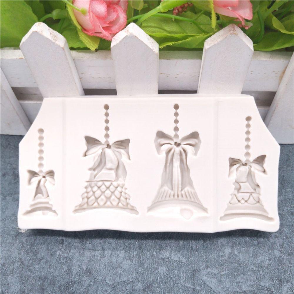 

Аксессуары для выпечки Рождественский колокольчик Торт Плесень Торт Украшение Мягкие конфеты Плесень Опрокидывание Сахарная форма