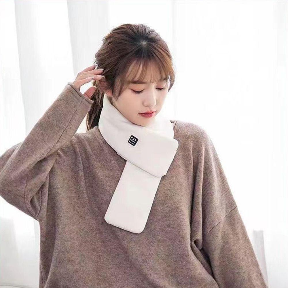 Fleecová teplá šála Zimní elektrický ohřívač krku Přenosná USB vyhřívaná šála Ženy Muži