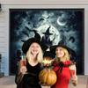7 X 8 Ft Halloween Garage Door Cover Decorations Witch Cauldron Banner Hanging H