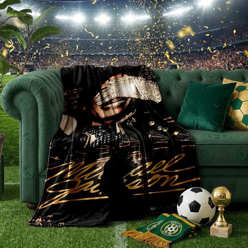 Michael Crowned Legacy Throws Blanket Flannel Blankets Plush for Couch Bed Gifts for Men Women Travel picnic blanket Christmas fan gifts