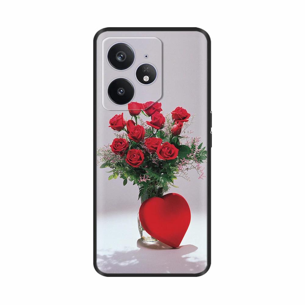Für Realme Neo 7 Hülle Blume Vogel Weiches Silikon TPU Handyhülle Funda Für Realme Neo7 Abdeckung Realmi Neo 7 Hülle Handy Tasche Schalen