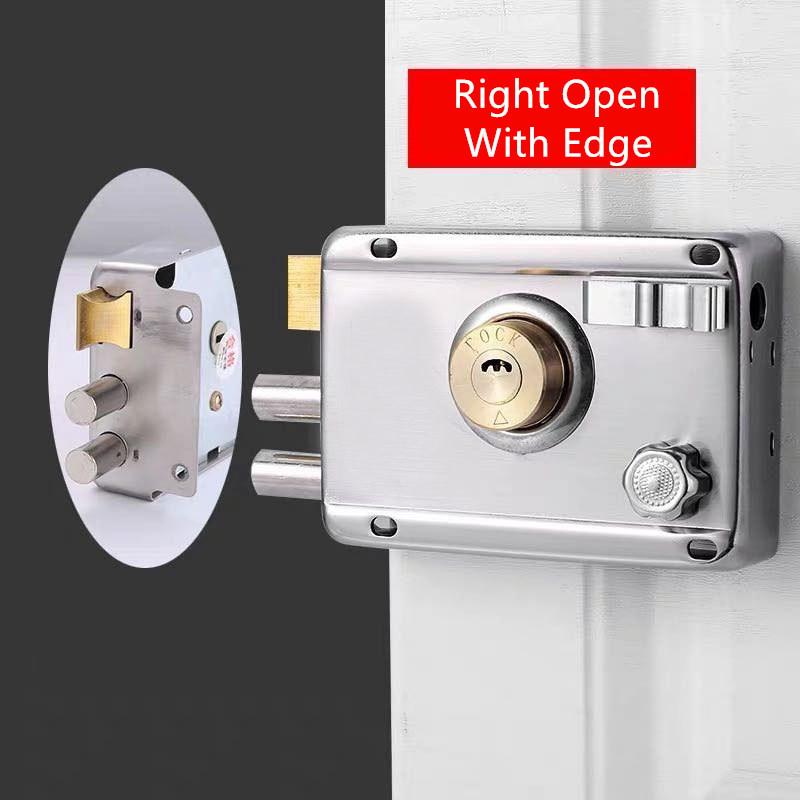 1Piece 2.0mm Thickness Exterior Iron Door Locks Insurance Anti-theft Security Lock Indoor Dormitory Gate Household Locker