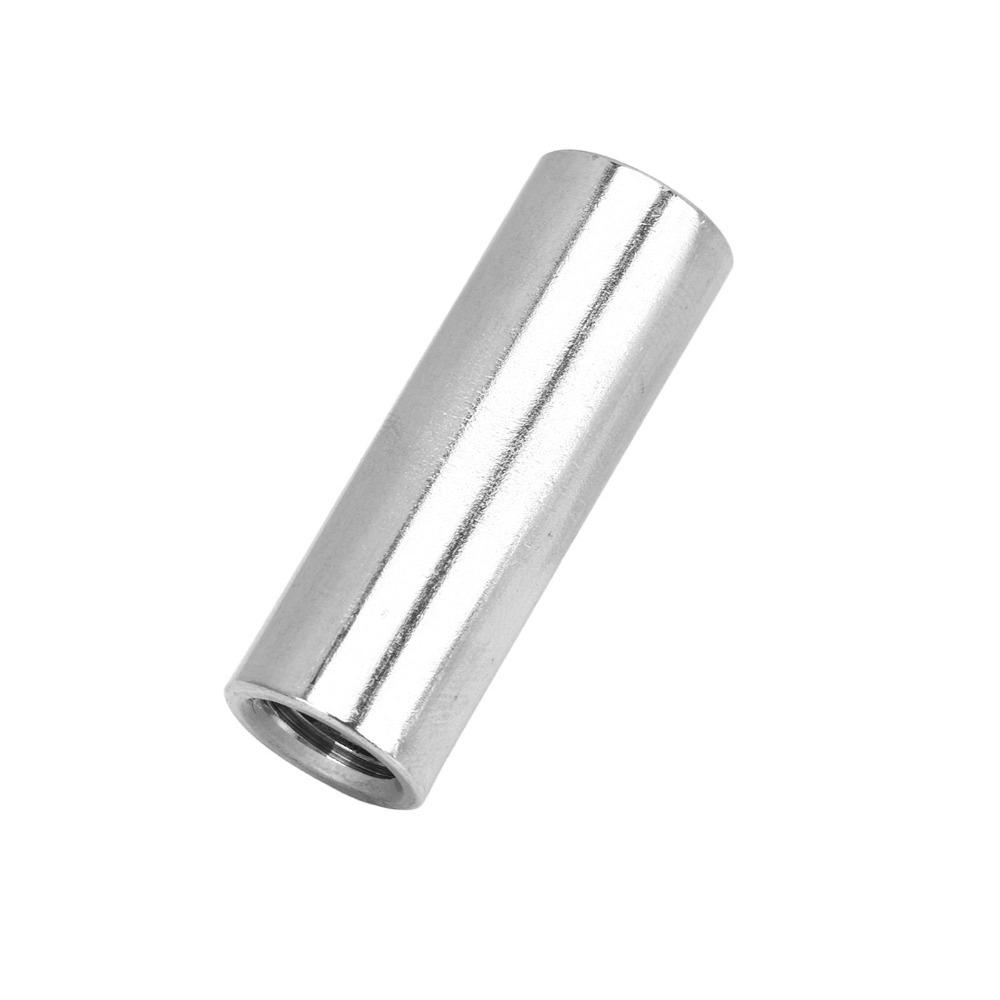 10pcs Round Shape Round Rod Connector Female Thread Stud Nut Coupling Nut Industrial Assembly