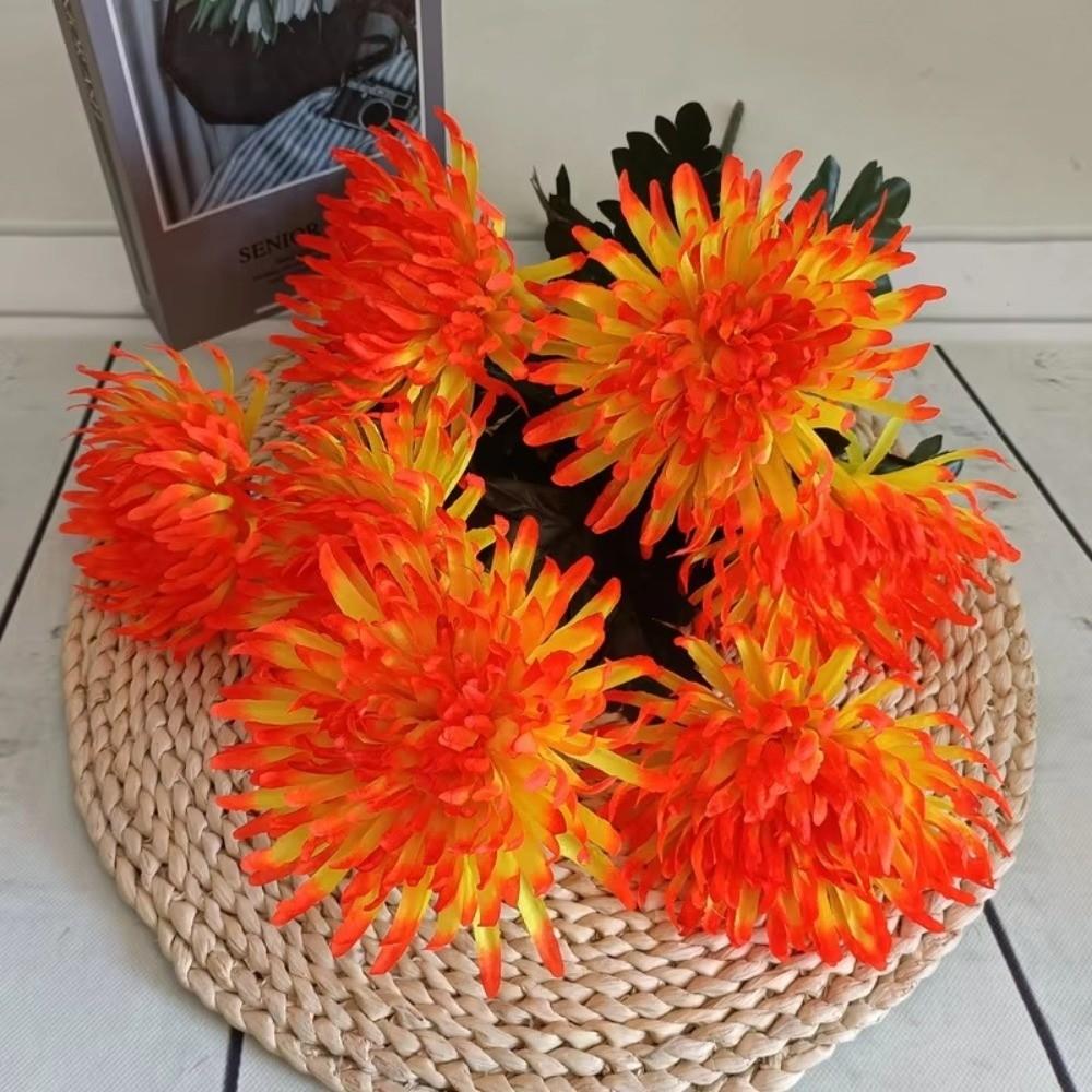 DIY Flower Chrysanthemum Bouquet Silk Fake Flowers High Quality Simulation Flowers Home Decoration
