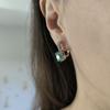 Серебряные серьги с мистик топазом 3.682ct (2190226)