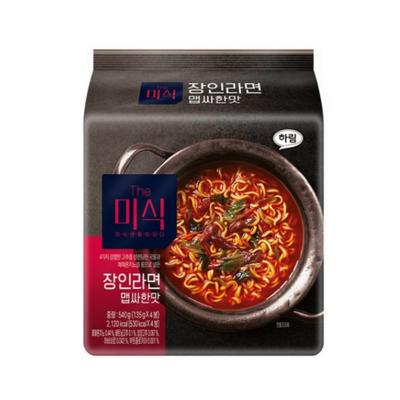 [Harim] The Mishik Jangin Ramen Spicy Flavor 135g X 4bag