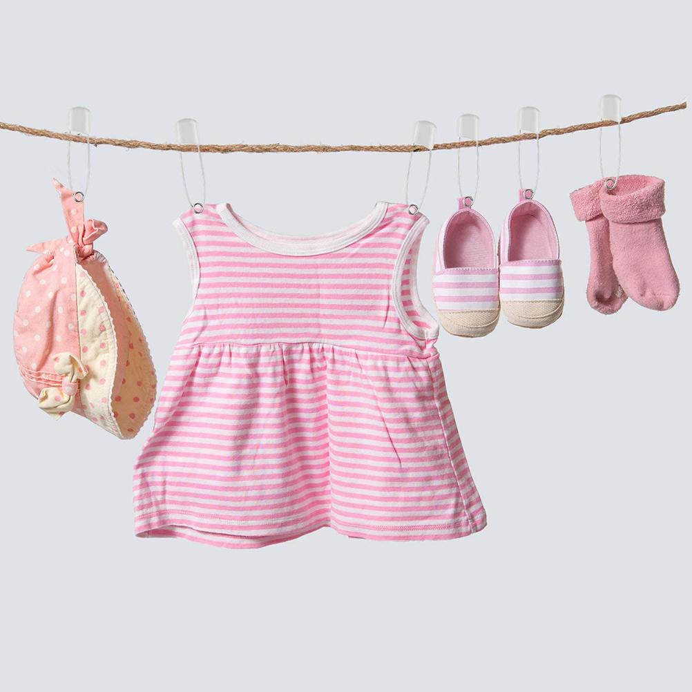 50pcs Stainless Steel Safety Pins Baby Safety Plastic Head Cloth Safety Pins with Lock