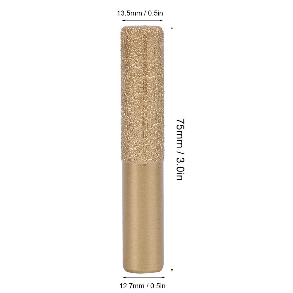   Router Bits Golden Brazed Straight Shank for Quartz Stone Marble Seam Knife