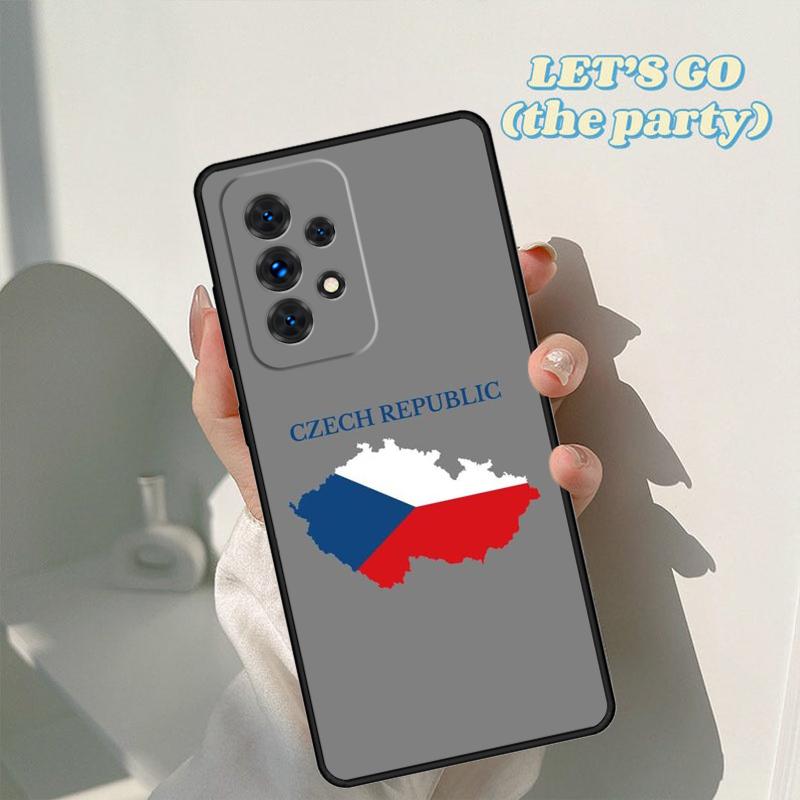 Czech Republic Flag phone case For Samsung Galaxy A42 A31 A40 A51 A71 A32 A80 A91 A52 A72 A73 A20e A21S A50 A70 A11 A12 Cover