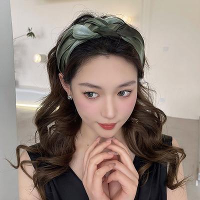 Weibliche Breite Kante Frauen Stirnband Haar Zubehör Twisted Braid Haar Hoop Koreanischen Stil Stirnband