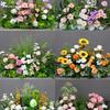 Mori Style Wedding Floral Row: Artificial Green Flower Decoration for Aisle & Background