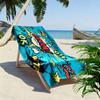 Blue exploding letters 2D Flat Print Beach Towel, Large Soft Quick Dry Towel for Beach Camping Swimming.MSTJ0918392