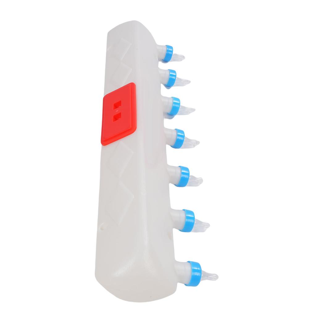 Ferkel Tränkeautomat Aufzucht Ausrüstung 7 Zitzen Erhöhter Komfort Hängendes Design Viehzitzen Milchfütterungswerkzeug für Lamm Ziege Kalb Bauernhof