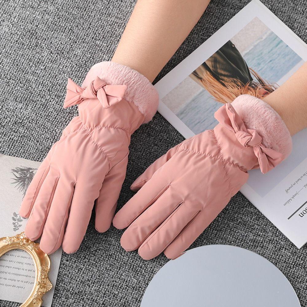 Touch Screen Windproof Cold Gloves Fleece Cold Weather Gloves  Riding Skiing Motorcycle