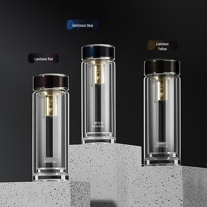 Double-Layer Antibacterial Glass Cup