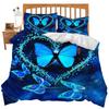 Highland Cattle Three-piece Quilt Cover 3D Digital Printing Bedding Set Farmhouse Bed Cover