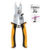 GORIX GT-188 5-Function Multi-Tool for Bicycles, Missing Links, Chains, Wires, and Cables, Orange, Road Bike Maintenance Tool