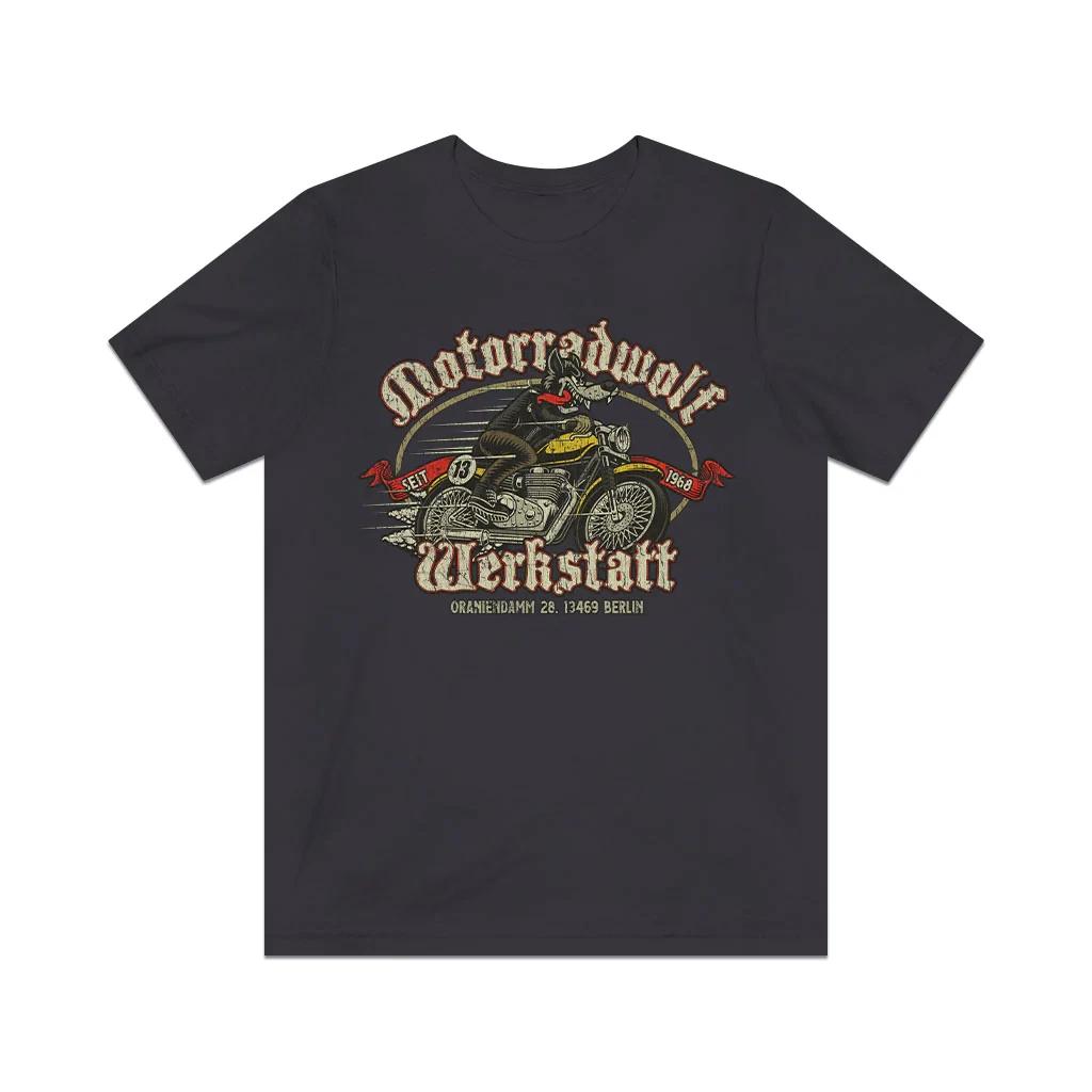 Motorradwolf Werkstatt 1968 Vintage Men’s T shirt 2XL