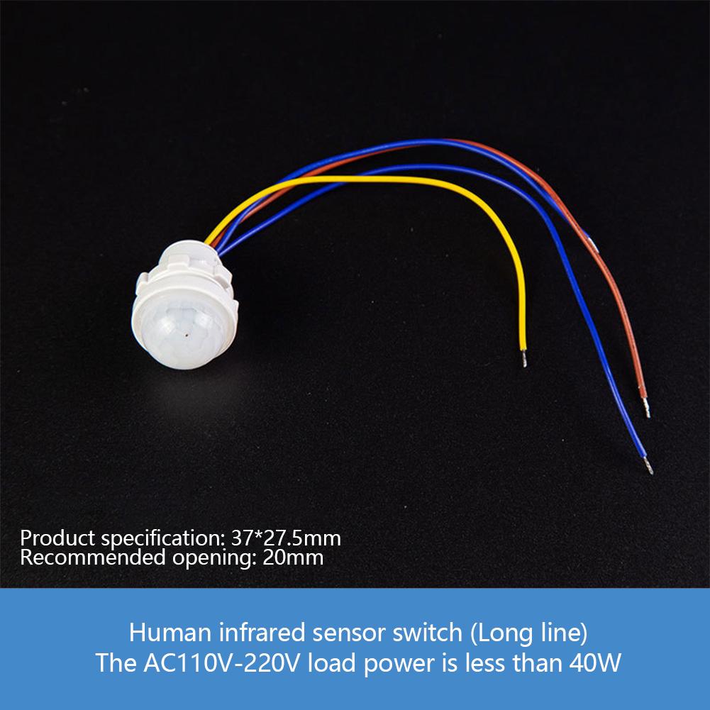 Smart PIR Sensor Detector Switch 110V 220V Human Body Infrared Motion Sensor Indction Auto On Off Light Switches