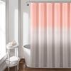 Blush and Gray Umbre Fiesta Shower Curtain, 72" X 72"