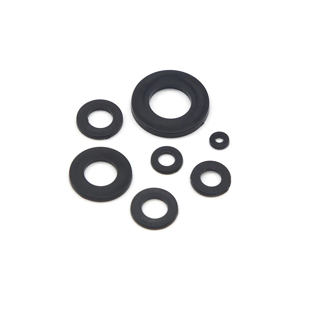 500Pcs Flat Nylon Washer 8 Sizes Insulation Gasket Ring New Plane Spacer