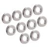 10PCS Eyelets Grommets Silver Color Alloy 17.4mm Inner Diameter Round Shape Double Sided Crimping