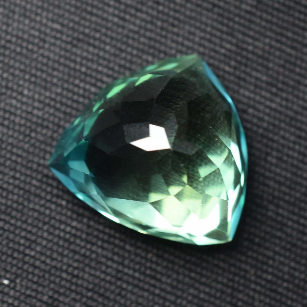 Trillion Natural Bluish Green Sapphire 10.47 Ct Fabulous Certified Gemstone